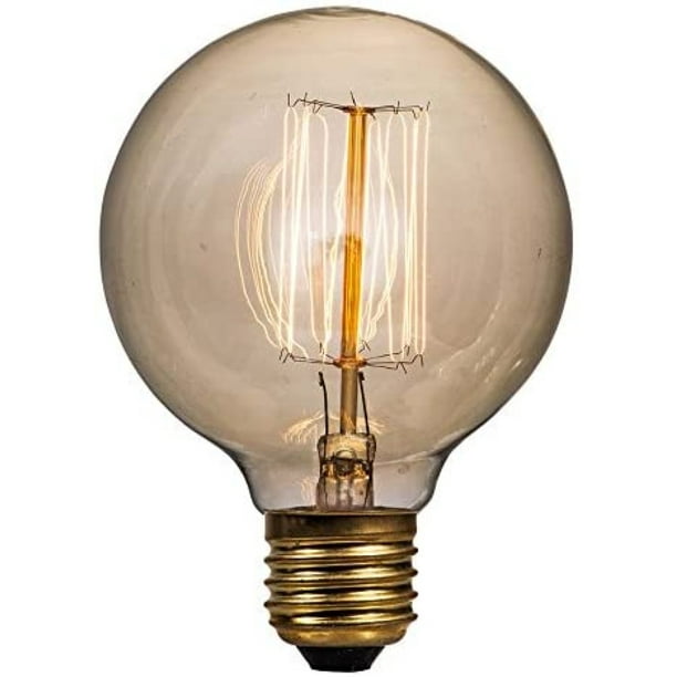 Litex Vintage 40-Watt Dimmable Warm White G25 Vintage Incandescent Decorative Light Bulb Litex Vintage 40-Watt Dimmable Warm White G25 Vintage Incandescent Decorative Light Bulb